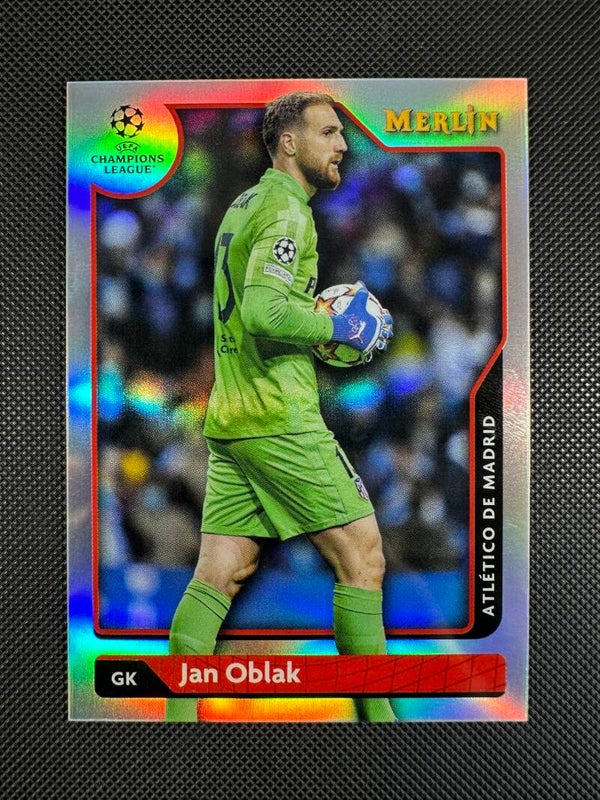 Jan Oblak Topps Merlin UEFA CL 2021/22 Refractor #60