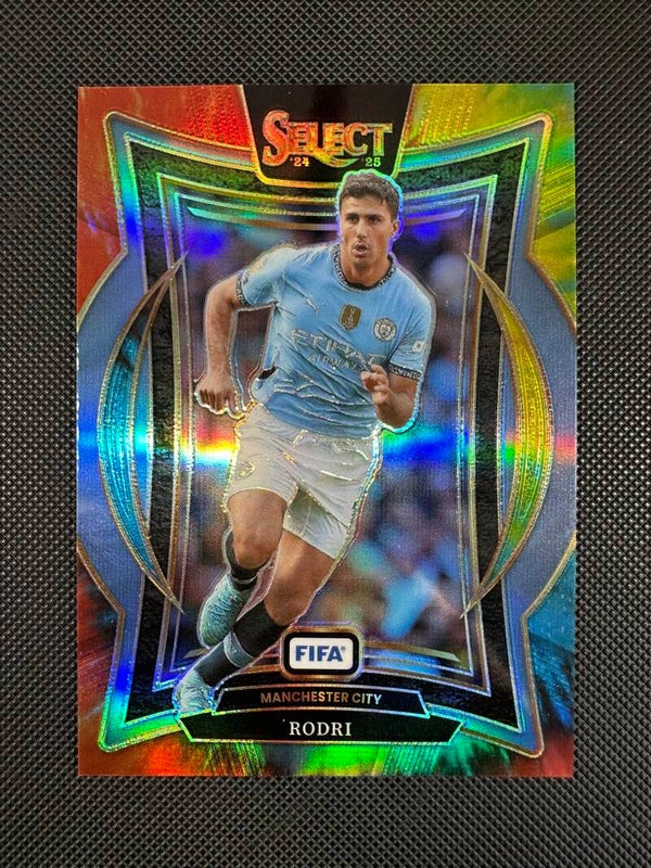 Rodri /25 Panini Select FIFA 2024/25 Tie-Dye Terrace Prizm #25