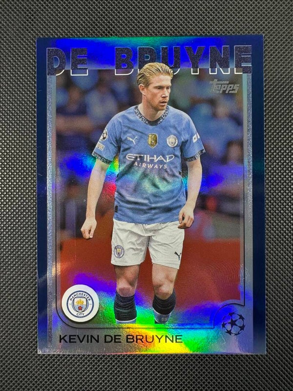 Kevin De Bruyne /275 Topps UEFA CC 2024/25 Blue Foilboard #17