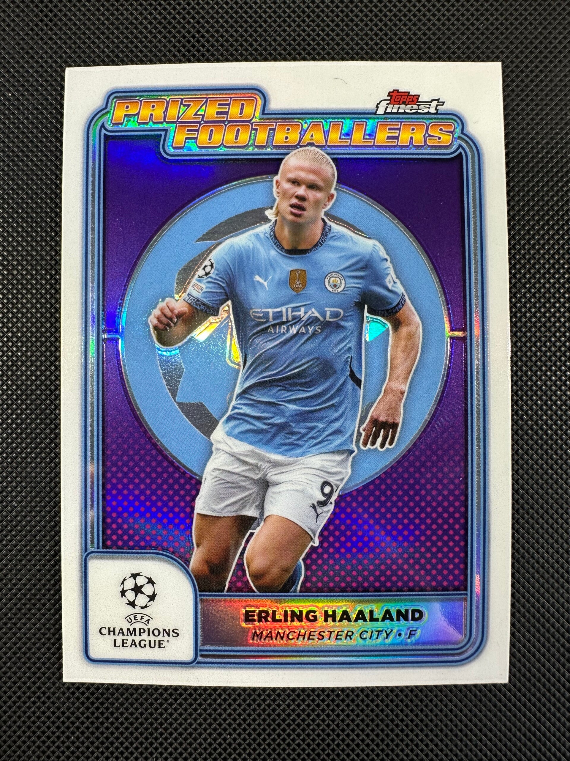 Erling Haaland Topps Finest UEFA CC 2024/25 Prized Footballers #PF-22