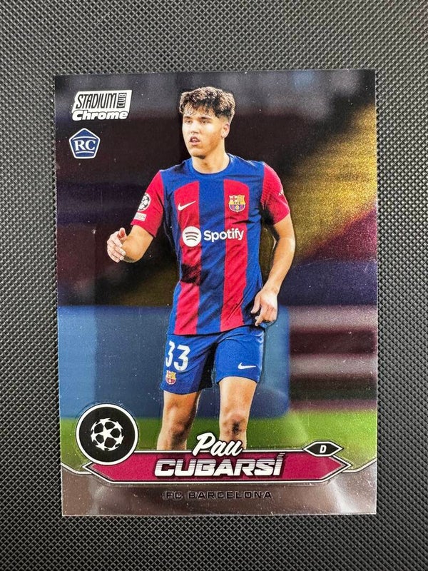 Pau Cubarsi Rookie Topps Stadium Club Chrome 2023/24 #67