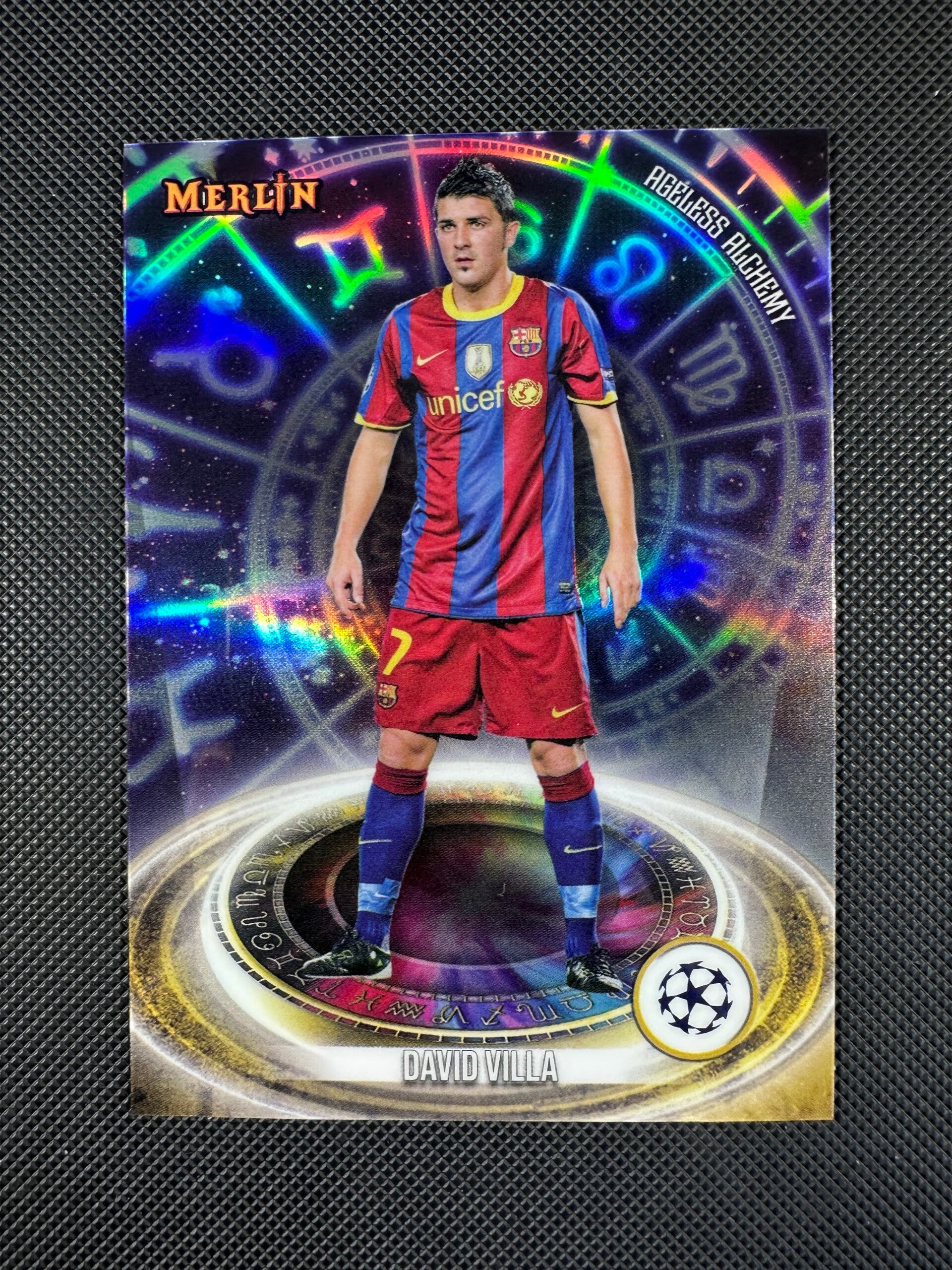 David Villa Topps Merlin UEFA CC 2023/24 Ageless Alchemy #AA-14
