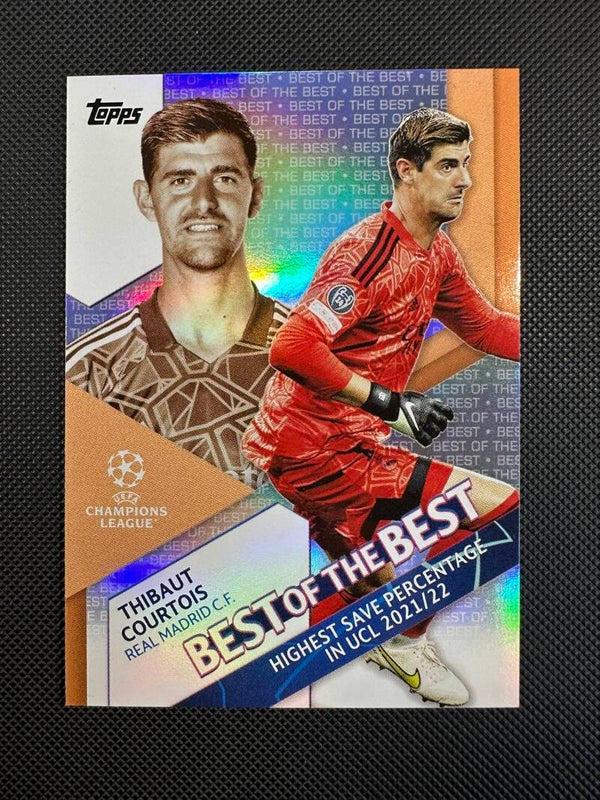 Thibaut Courtois Topps UEFA CC 2022/23 Best Of The Best #BB-2 REAL MADRID