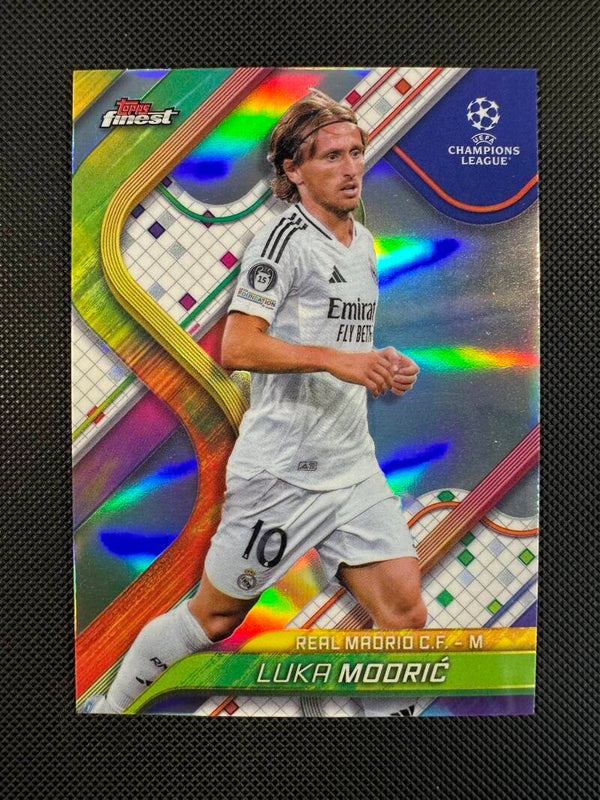 Luka Modrić Topps Finest UEFA CC 2024/25 Refractor #10