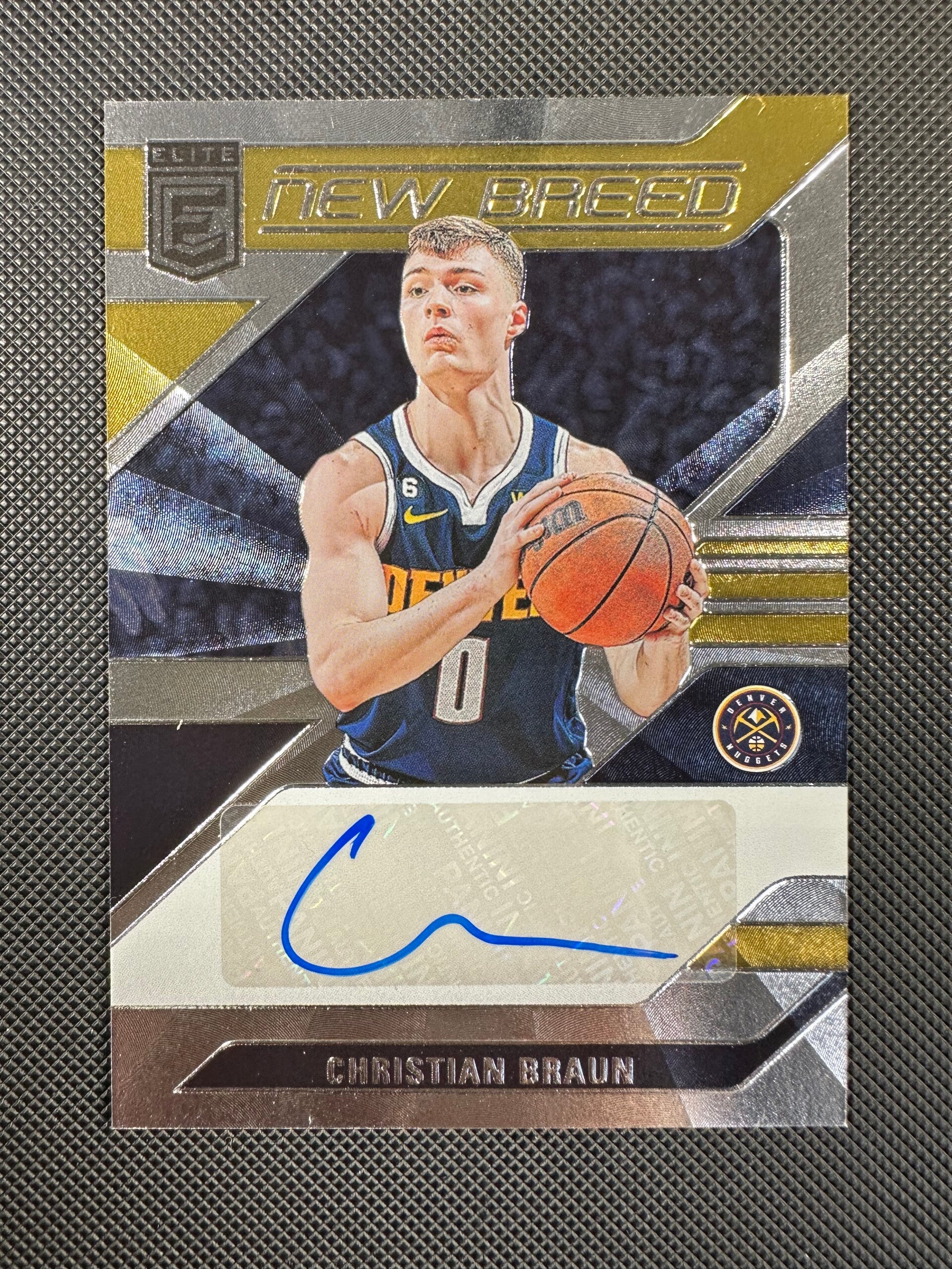 Christian Braun Auto Panini Donruss Elite 2023/24 New Breed #NB-CBD