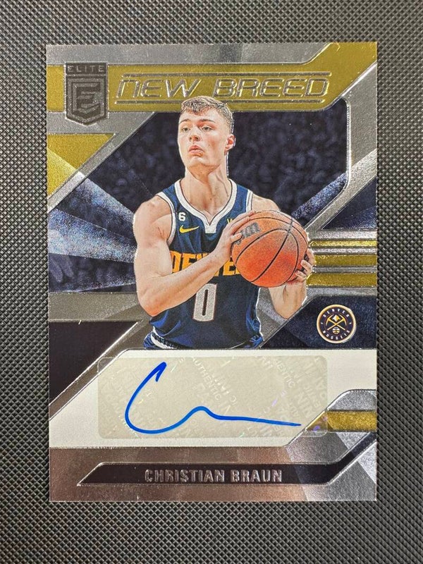 Christian Braun Auto Panini Donruss Elite 2023/24 New Breed #NB-CBD