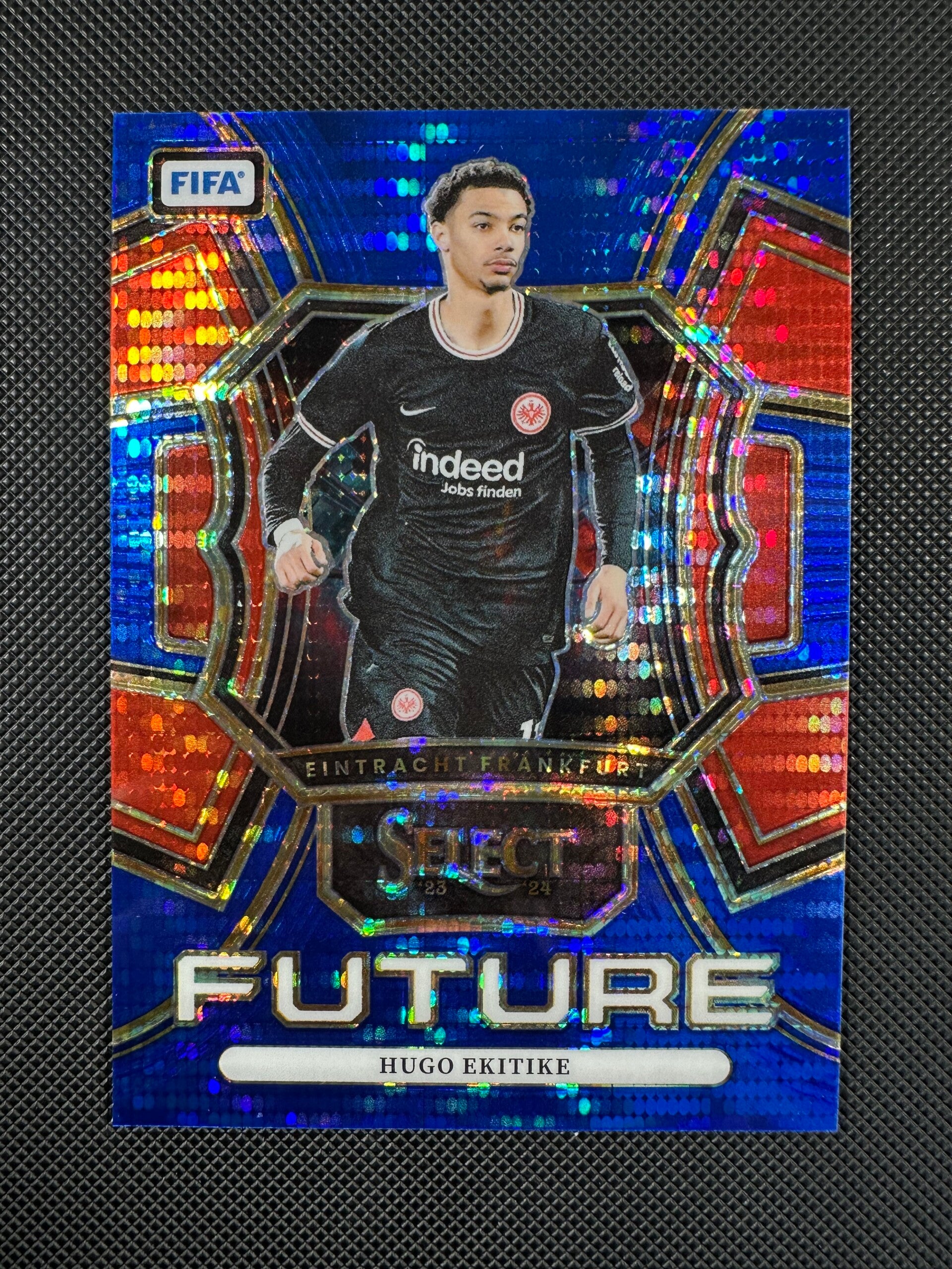 Hugo Ekitike Panini Select FIFA 2023/24 Future- Blue Pulsar Prizm #2 EINTRACHT FRANKFURT