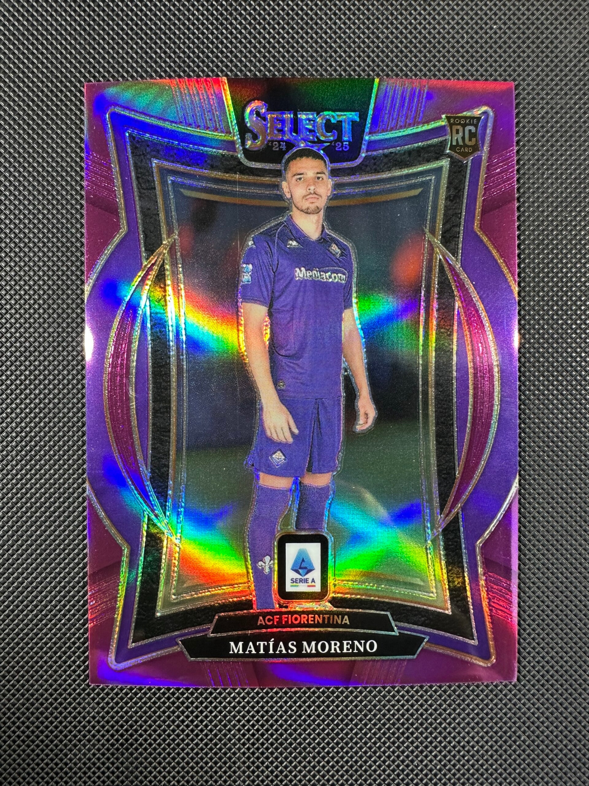 Matias Moreno /49 Rookie Panini Select Serie A 2024/25 Purple Terrace Prizm #35 FIORENTINA