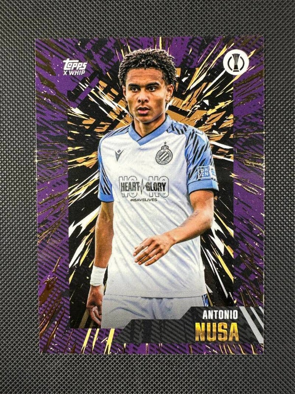 Antonio Nusa Topps Gold x Whip UEFA CC 2023/24 Current Stars CLUB BRUGGE