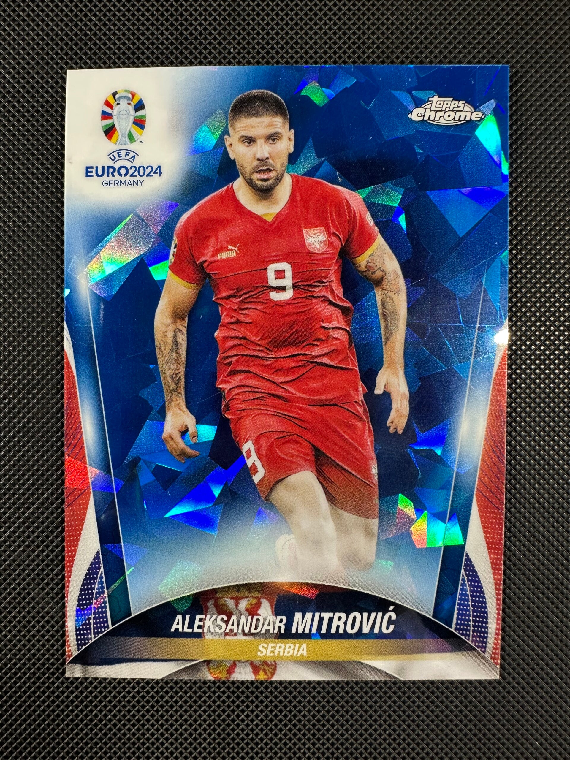 Aleksandar Mitrović Topps Chrome Sapphire UEFA Euro 2024 #22