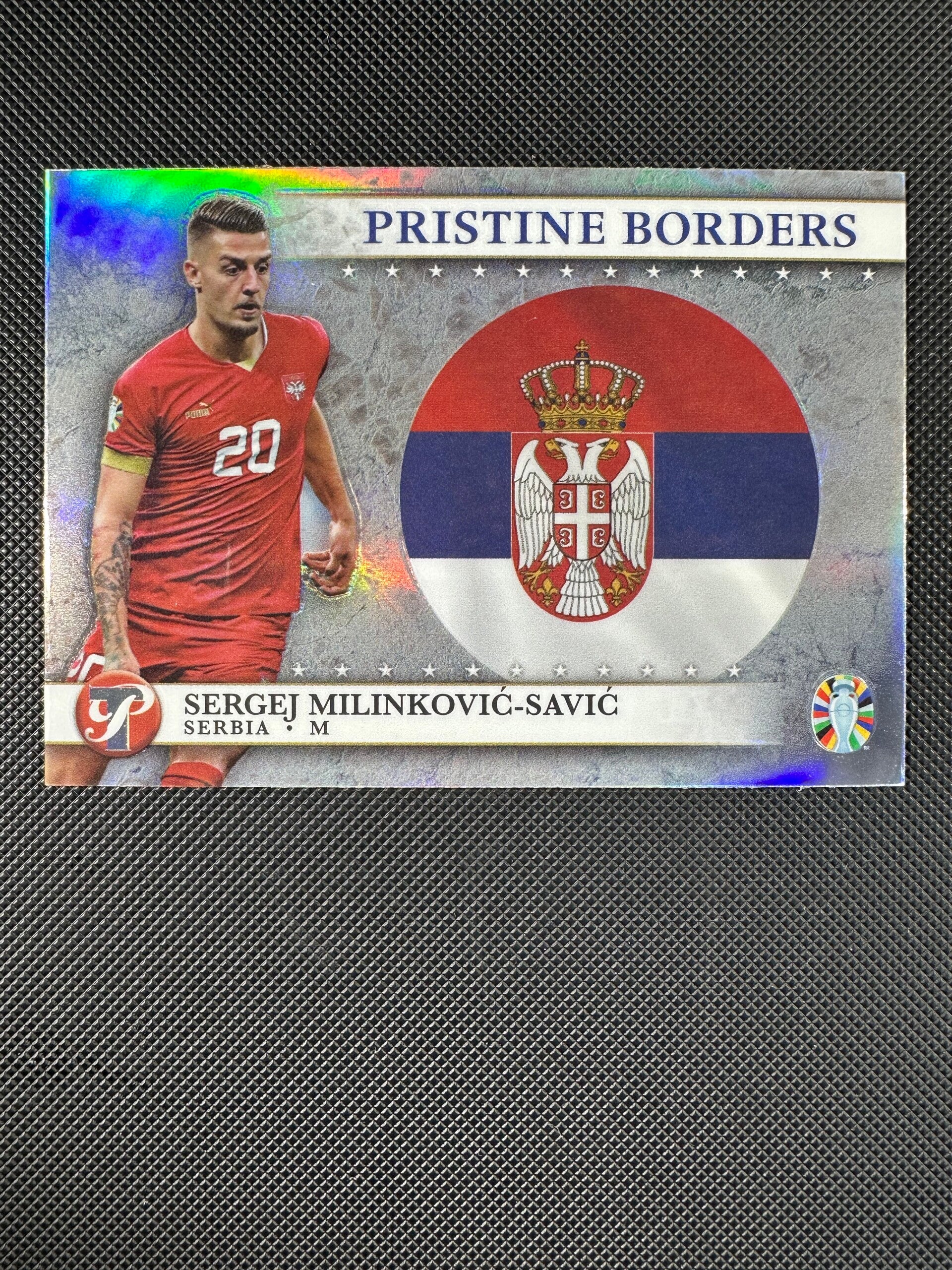 Sergej Milinković Savić Topps Pristine 2023 Road To UEFA Euro24 Pristine Borders #PB-SM