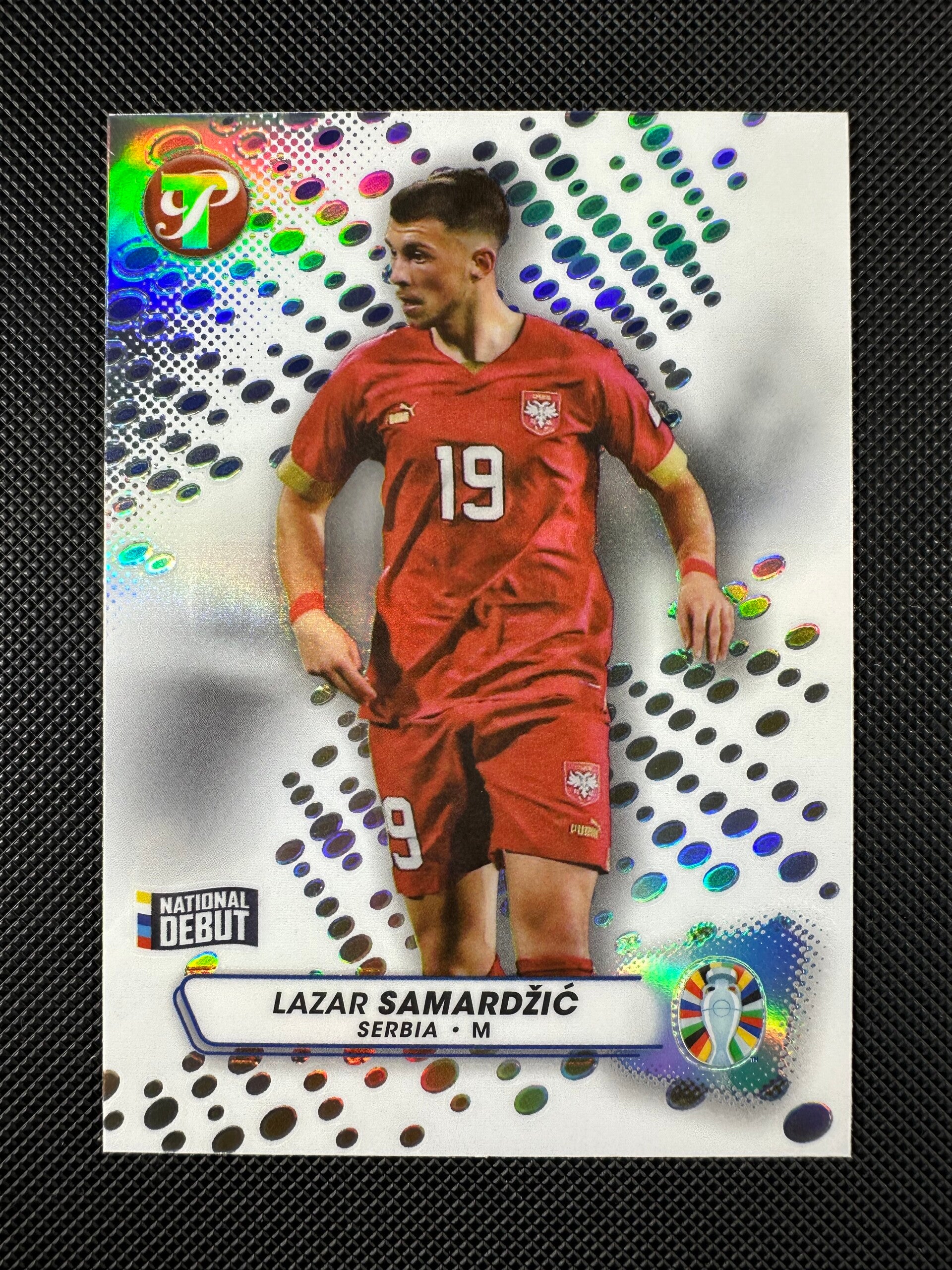 Lazar Samardžić Topps Pristine 2023 Road To UEFA Euro24 National Debut Refractor #175
