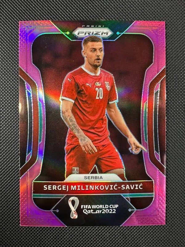 Sergej Milinković Savić Panini Prizm FIFA World Cup 2022 (Qatar) Pink Prizm #260