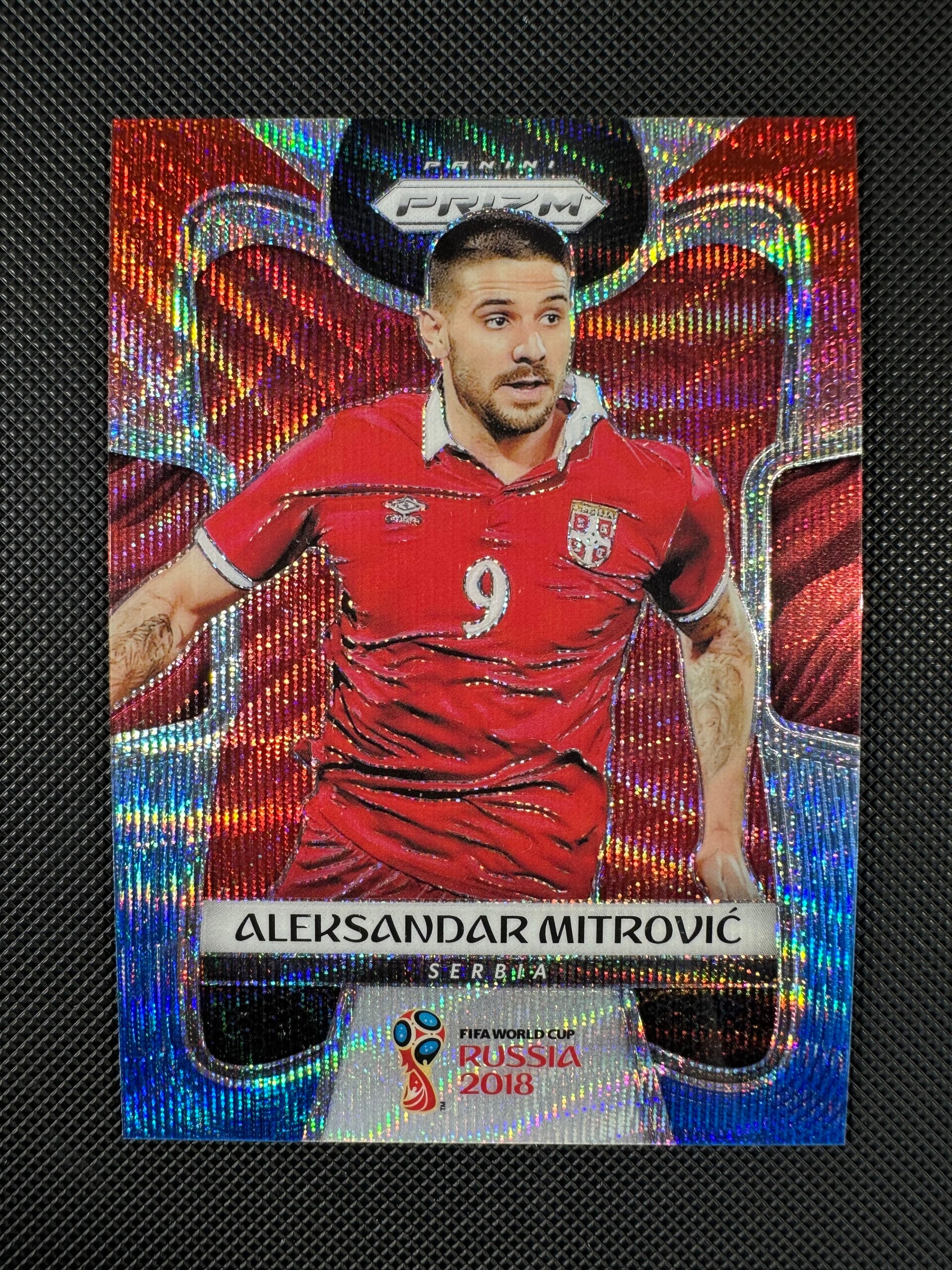 Aleksandar Mitrović Panini Prizm World Cup 2018 Red/Blue Wave Prizm #185