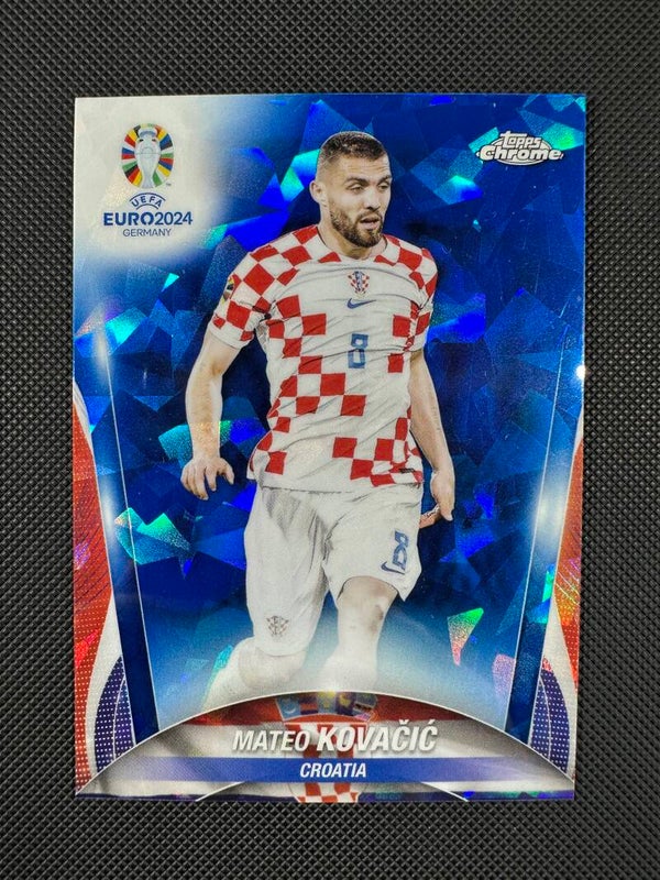 Mateo Kovačić Topps Chrome Sapphire UEFA Euro 2024 #62