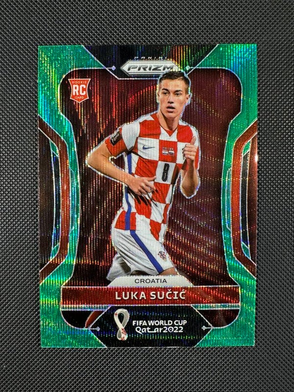 Luka Sučić Rookie Panini Prizm FIFA World Cup 2022 (Qatar) Green Wave Prizm #62