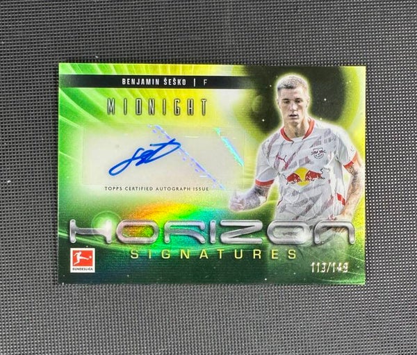 Benjamin Šesko /149 Auto Topps Midnight- Bundesliga 2024/25 Horizon Signatures #HS-BS