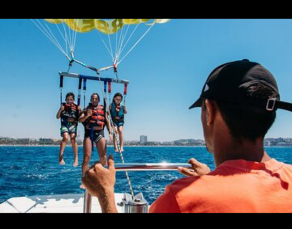 Parasailing, banana boat, and tube.