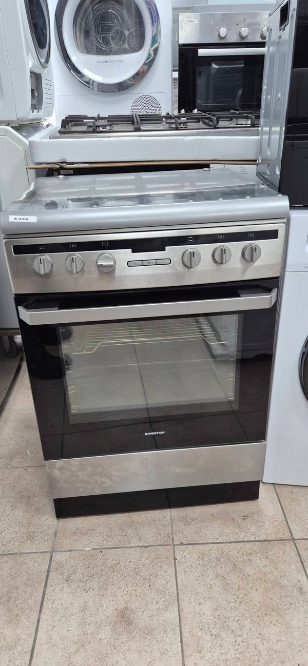 Inventum gasfornuis rvs 60 cm breed