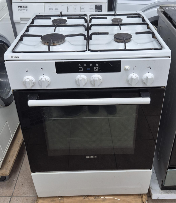 Siemens gasfornuis wit 60cm