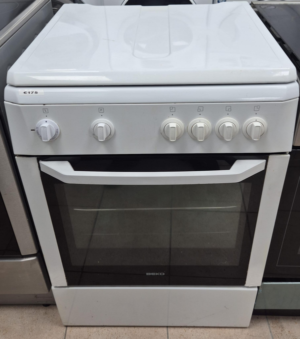 Beko gasfornuis 60cm wit