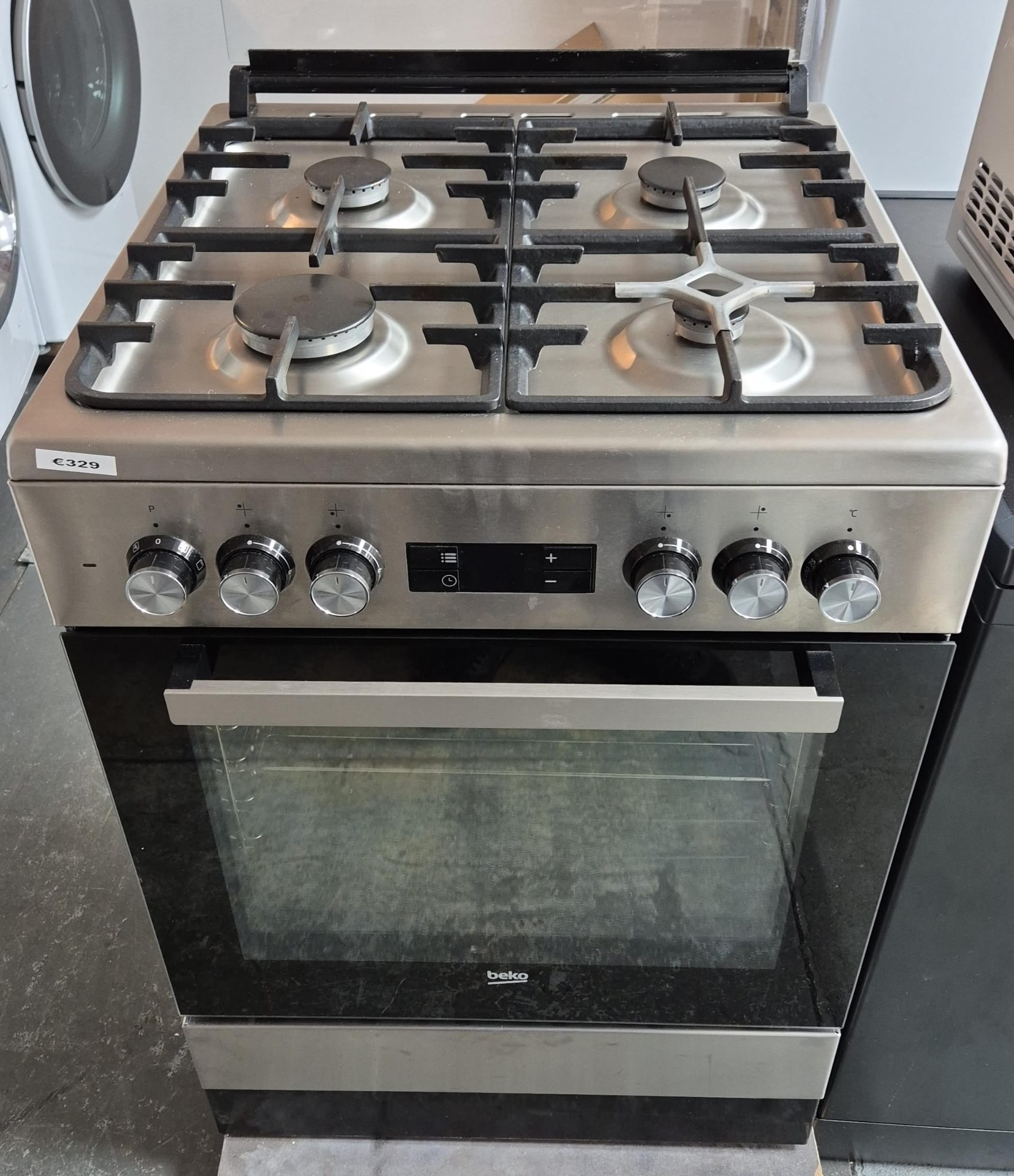 Beko gasfornuis 60cm rvs