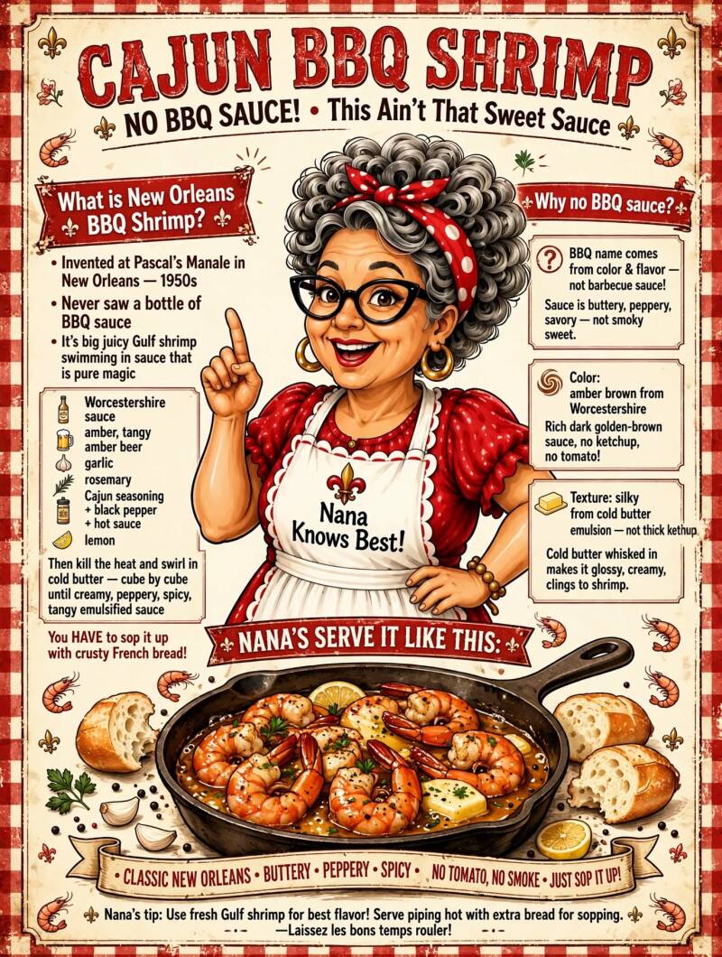 Infographic: what makes Cajun BBQ shrimp different from BBQ sauce shrimp