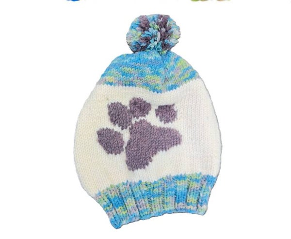 Kinderhaube Hundepfote