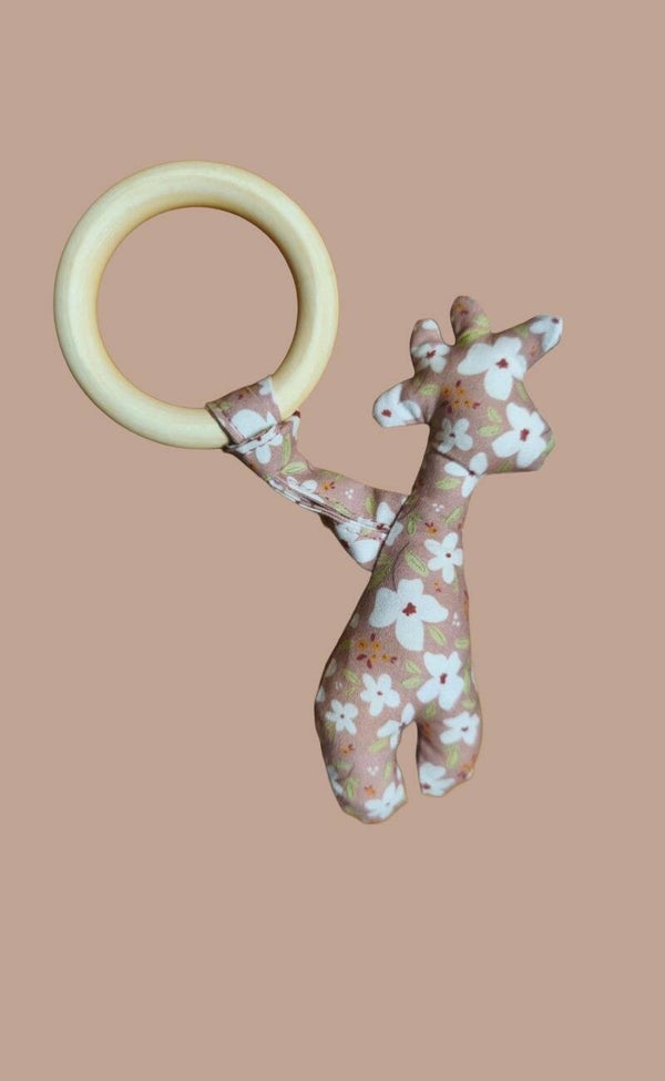 HOLZGREIFLING Giraffe Blumenmotiv