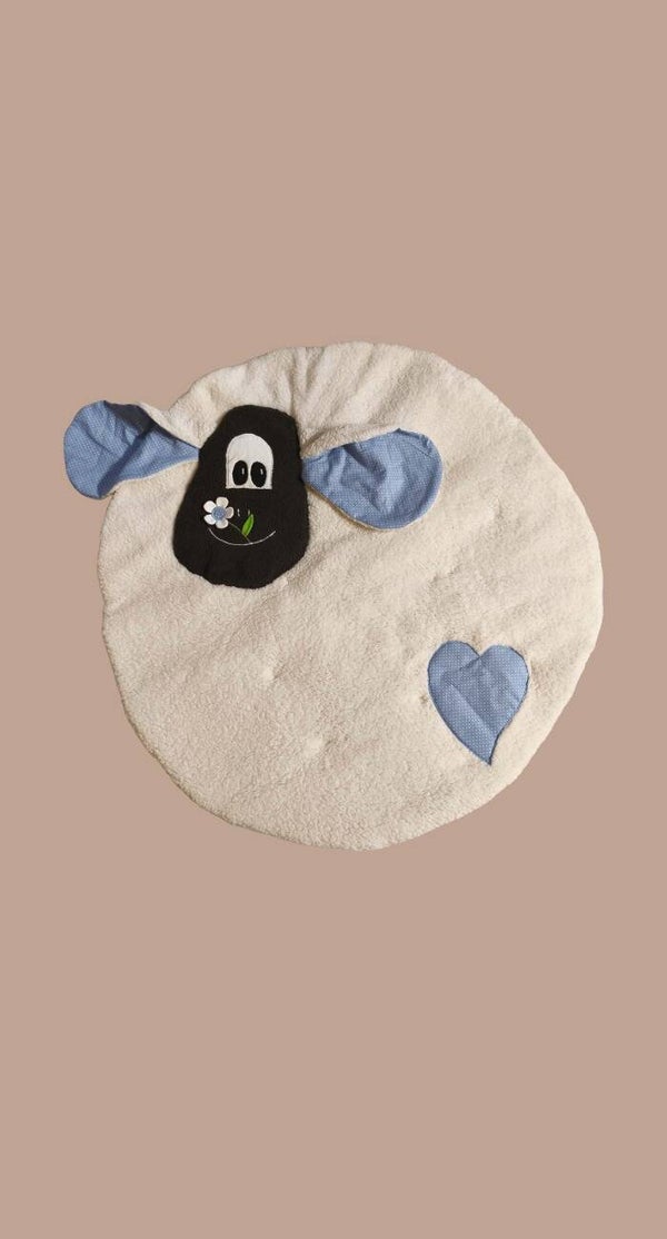 Kinderzimmerteppich Schaf blau