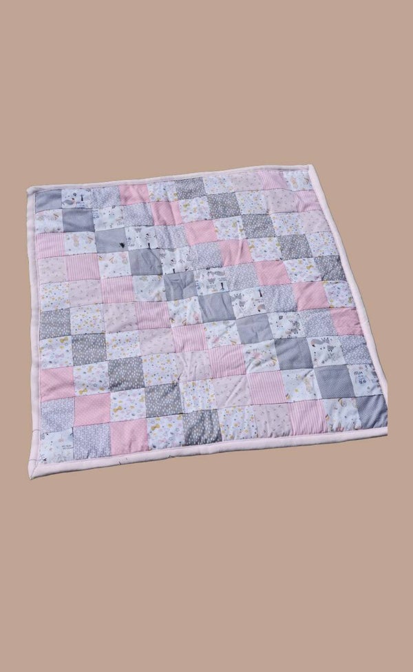 PATCHWORKDECKE rosa