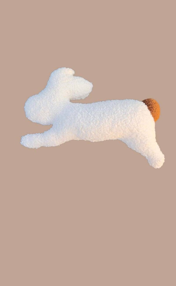 POLSTER Hase ecru/braun