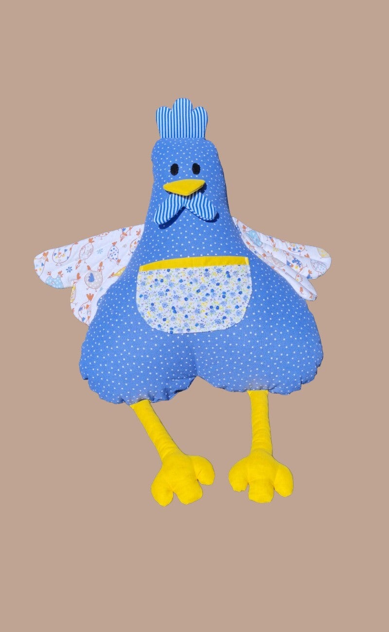 POLSTER Huhn blau