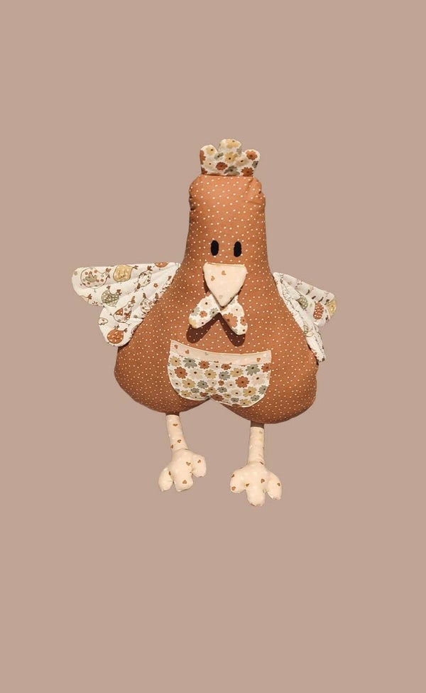 POLSTER Huhn  mittelbraun