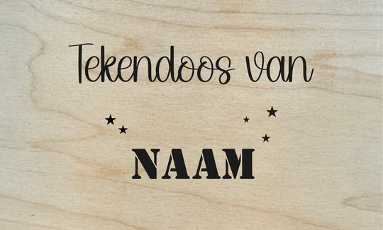 Tekendoos van sterretjes