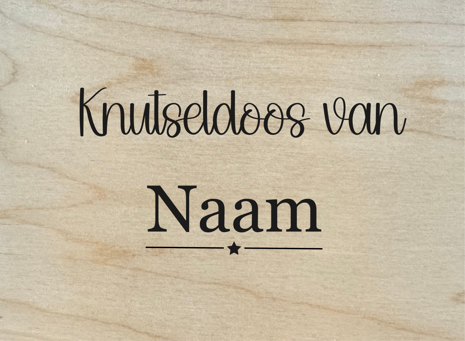 Knutseldoos van lijn ster