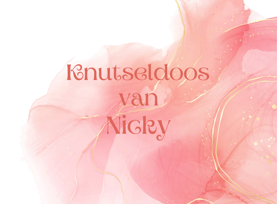 Knutseldoos Marmer roze