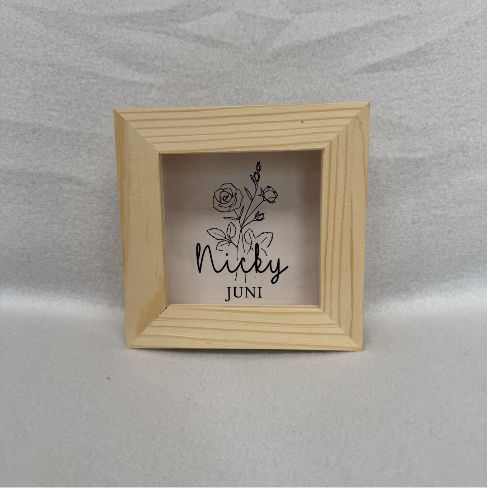 Spaarpot met naam en/of geboorte bloem