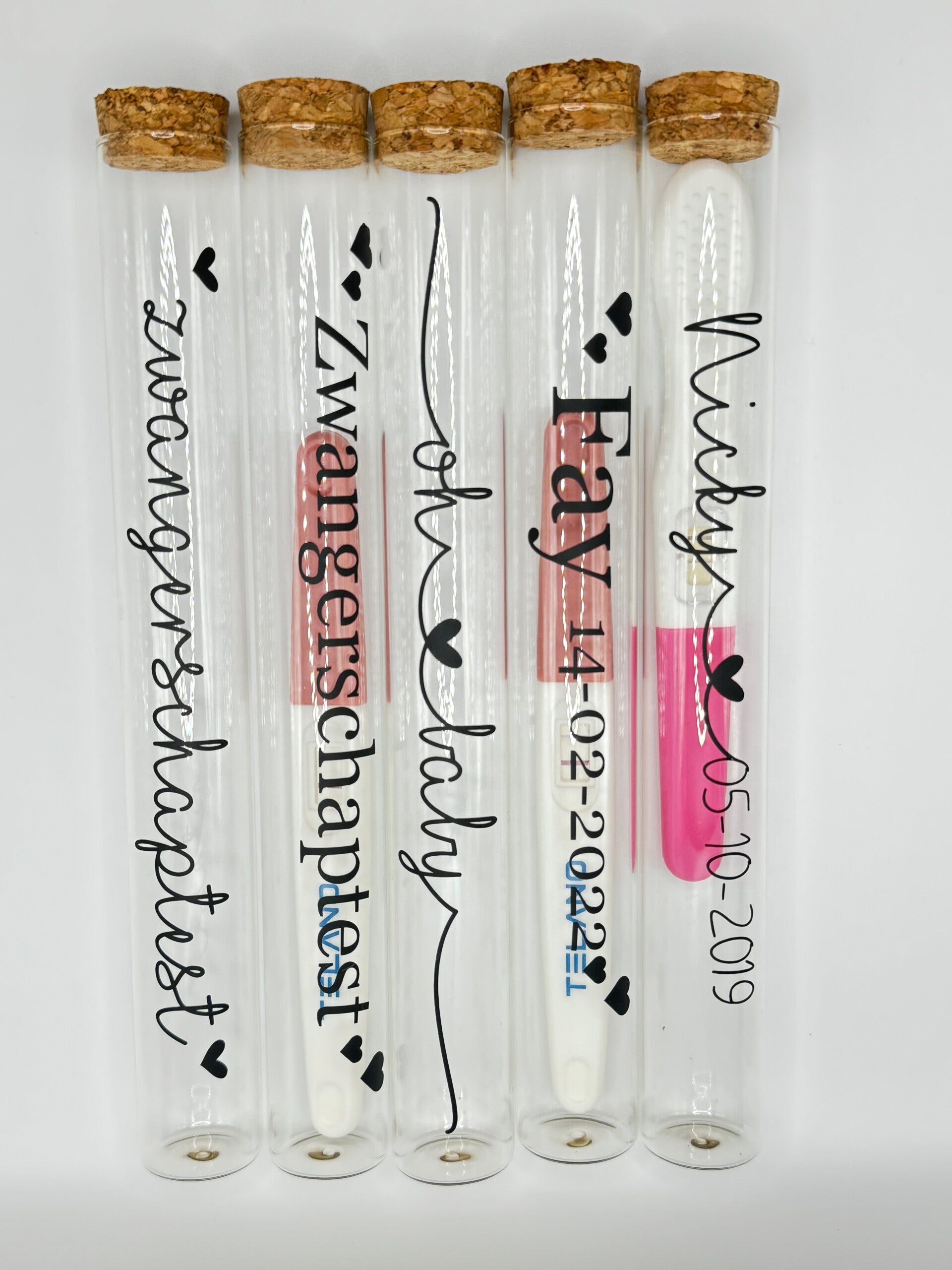 Zwangerschapstest bewaarbuisje