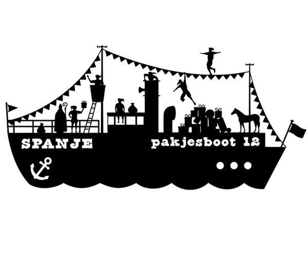 Stoomboot Raamsticker