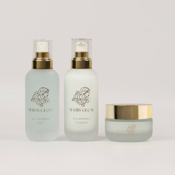 GLOW & MOISTURE TRIO  voor gevoelige of vochtarme huid  CLEANSER + MIST + CREAM