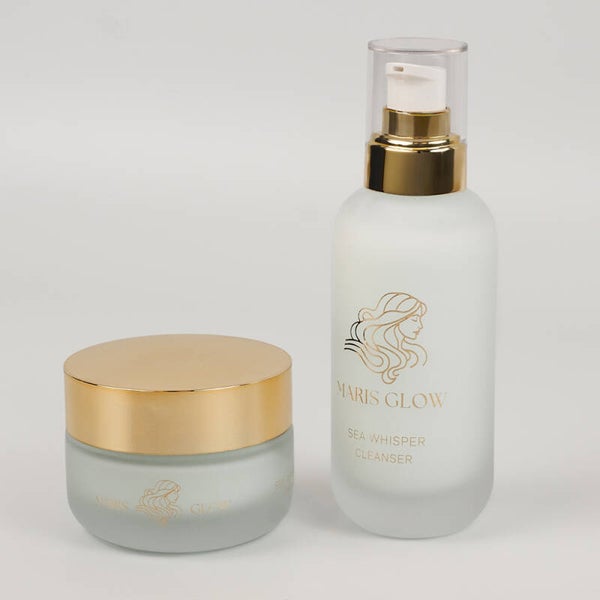 PURE GLOW DUO  voor droge en trekkerige huid  CLEANSER + CREAM