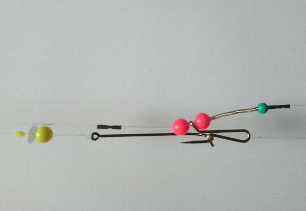 3 HOOK Loop Rigs (Portsmouth rig) with BREAKAWAY IMPS ** PACK OF 5 RIGS ...