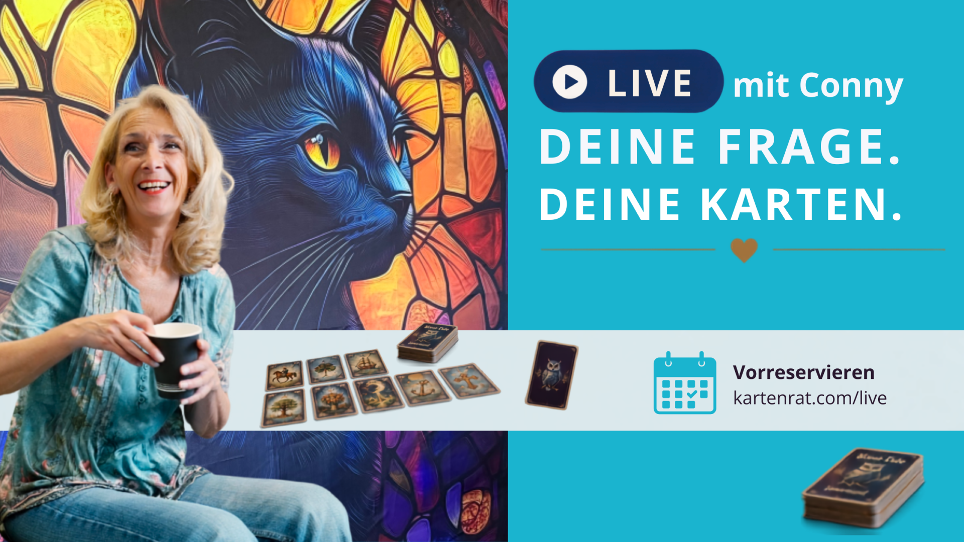 Conny Schellauf Kartenrat livestream Kartenlegen mentale Beratung life Coach kartenrat.com