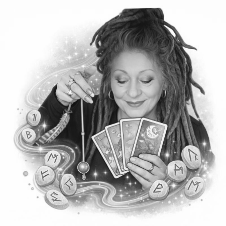 🌙 2️⃣ MariJo – Spirituelle Beraterin · PIN 100 💫 Live mit MariJo –  Kartenlegen · Runen · 