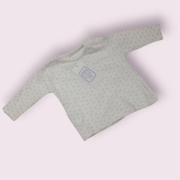 Shirt grijs wit maat 56