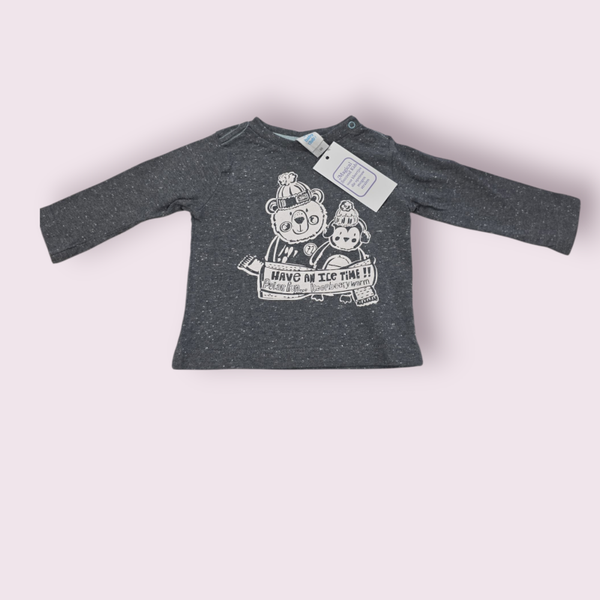 Top babyclub grijs maat 68
