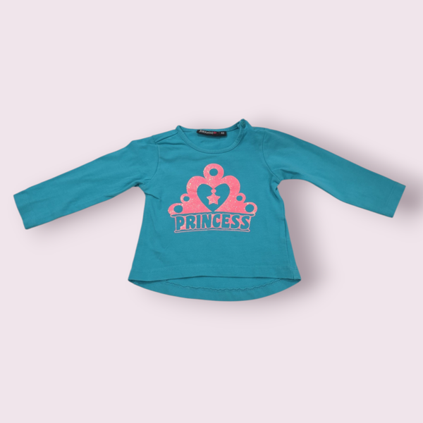 Shirt Princess turquoise bakkaboe maat 68