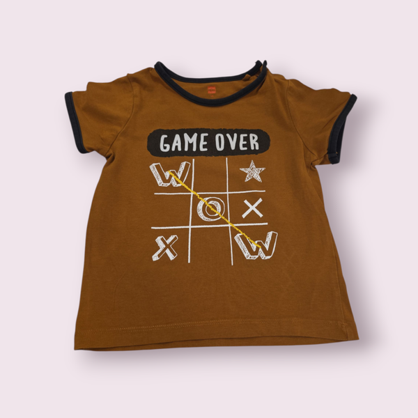 Shirt hema game over bruin maat 98