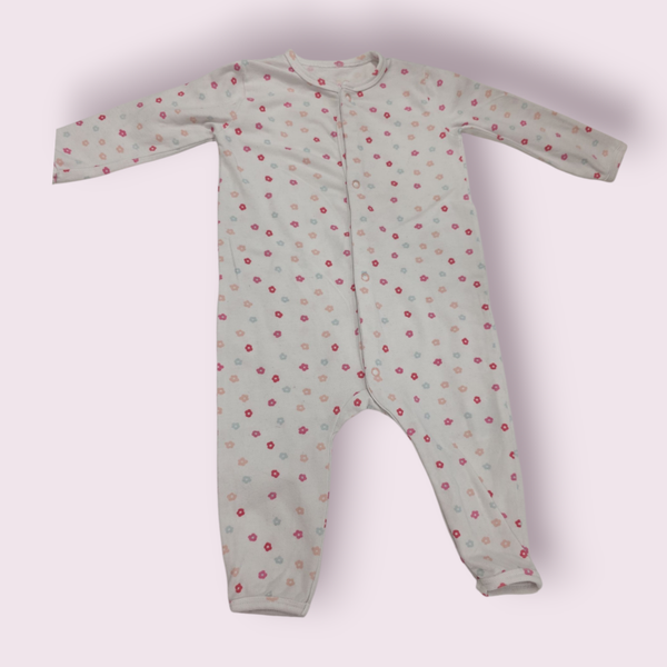 Boxpakje roze bloempjes maat 62/68